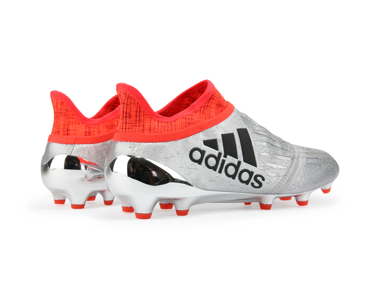 adidas Men's X 16+ PURECHAOS FG Silver Metalic/Core Black/Solar Red、mySite、bottomscart