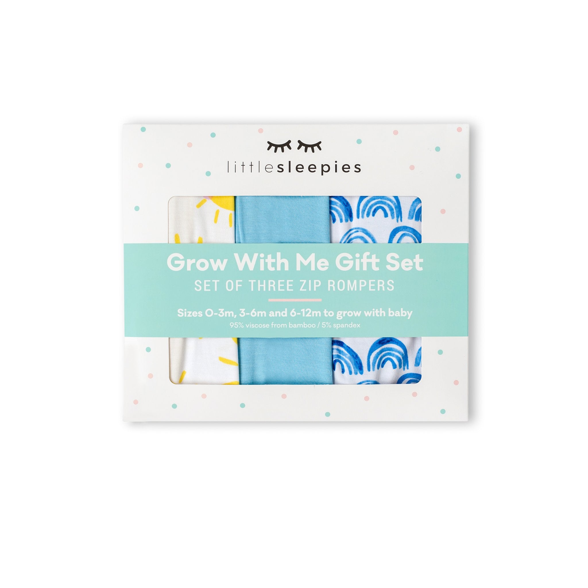 Blue Rainbows, Sky Blue & Sunshine Zippy Grow With Me Gift Box、mySite、g9winljtr