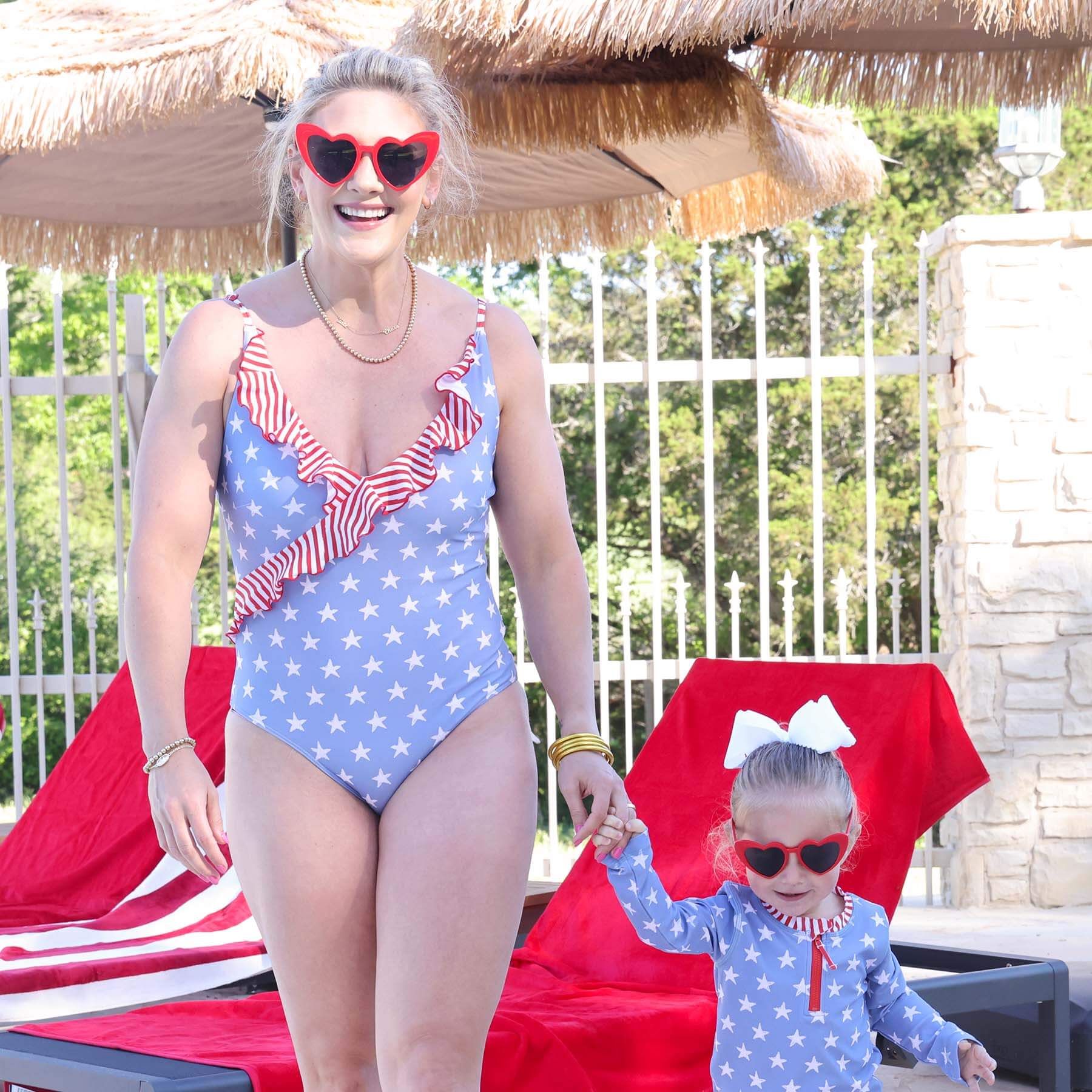  Women's Ruffled One-Piece Swimsuit | All American、mySite、layawaytickets