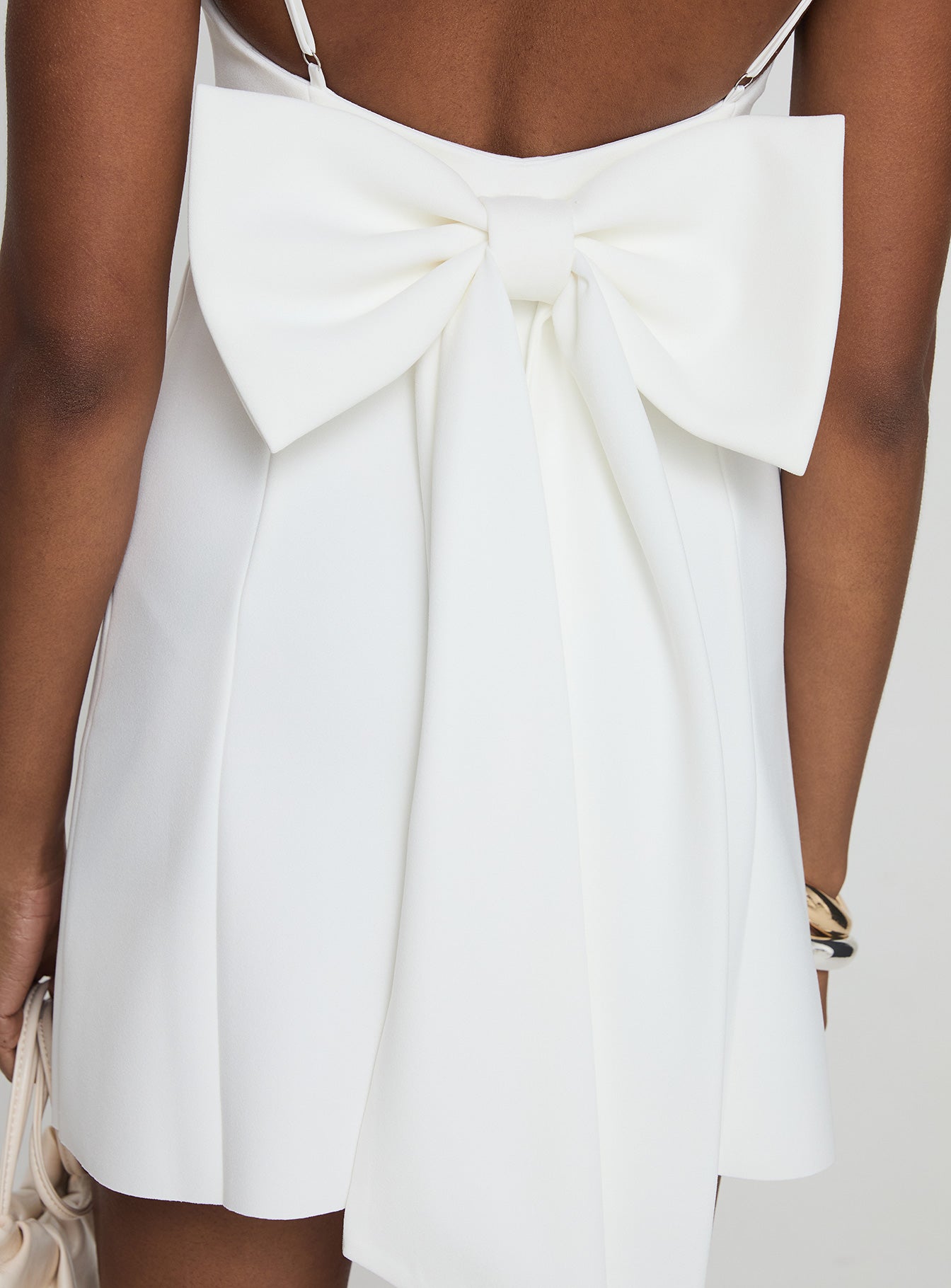 Bow Me Up Mini Dress White、mySite、solidvoid