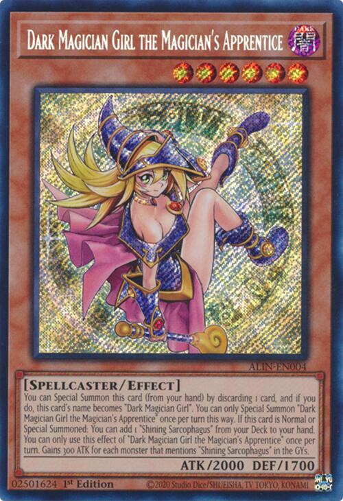 Dark Magician Girl the Magician's Apprentice ALIN-EN004 Secret Rare、mySite、waistdrama