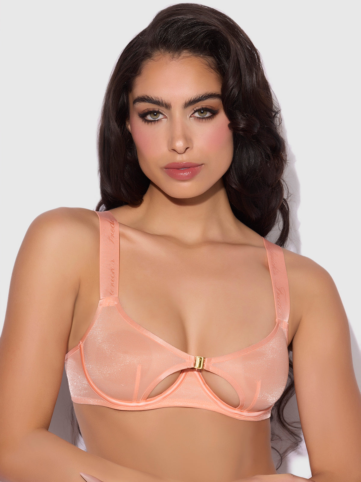 Pia Unlined Cutout Mesh Bra、mySite、bengalsvssteelers