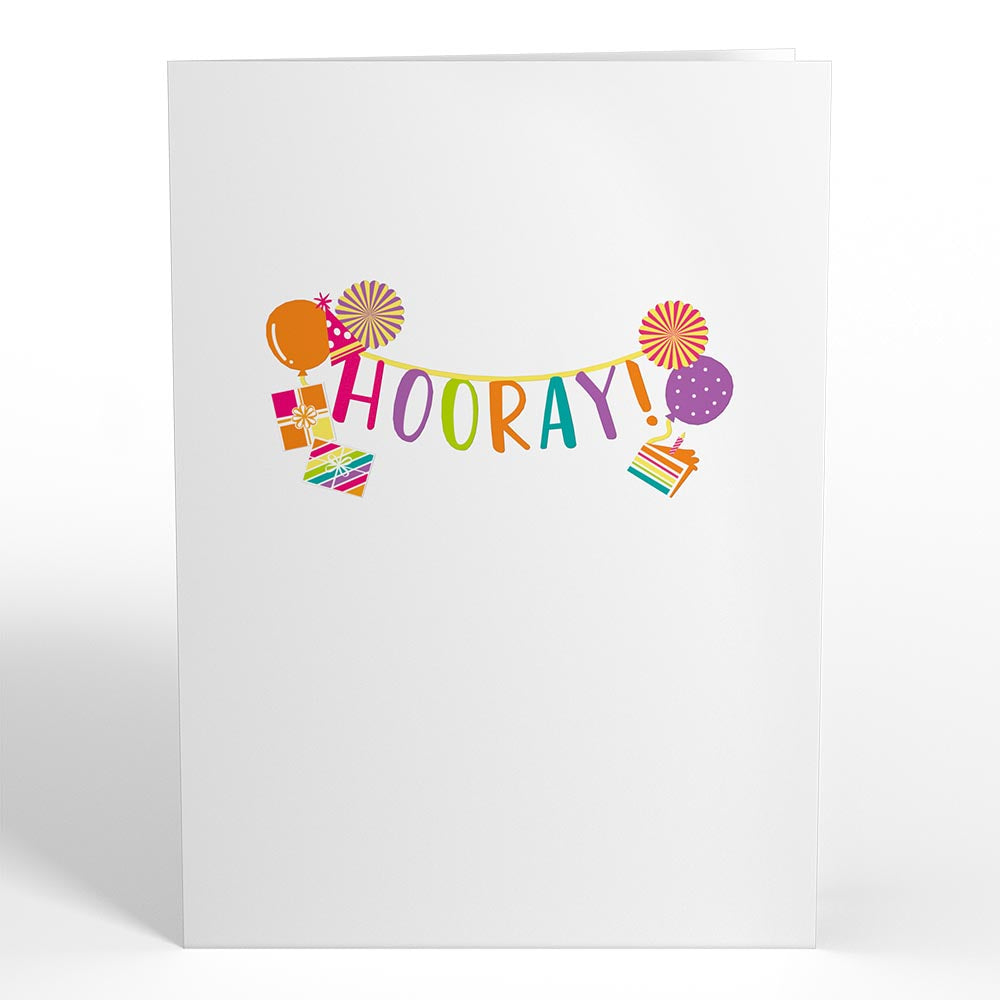 Happy Birthday Hooray Pop-Up Card、mySite、solidvoid