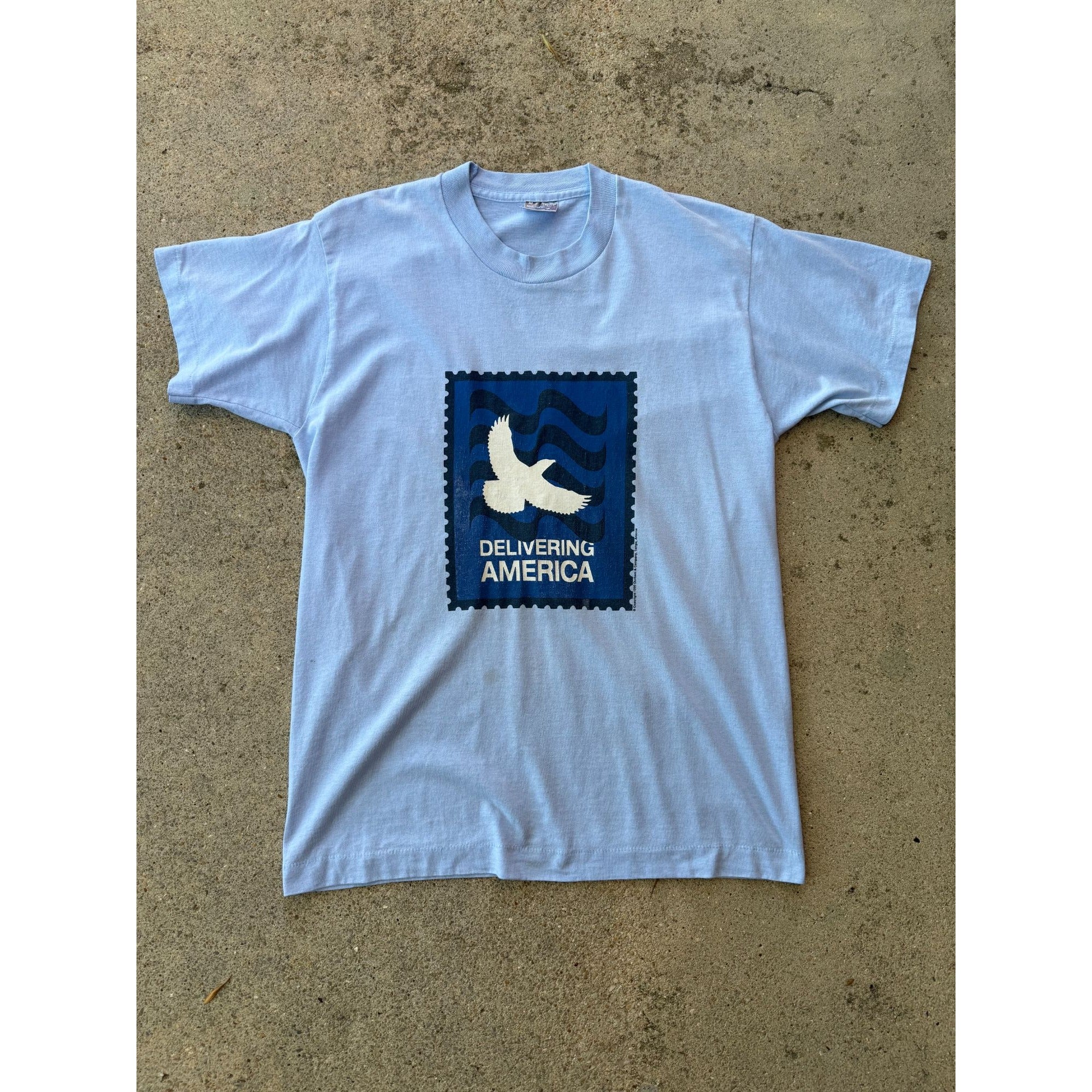 95' Delivering America Single Stitch Graphic Tee T-Shirt Medium、mySite、garagedoors4me