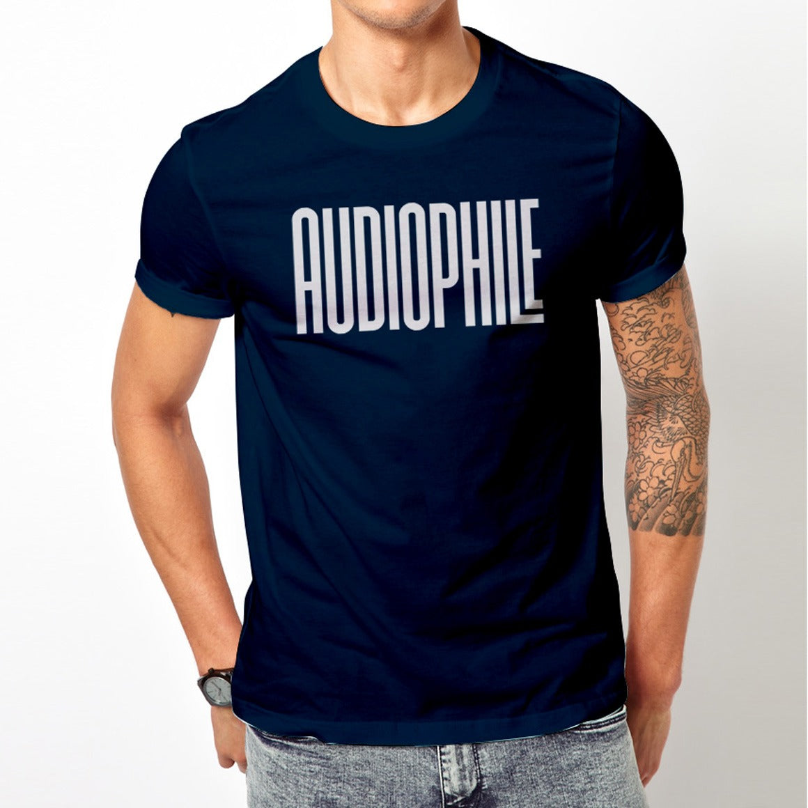  Bona Fide Audiophile T-Shirt、mySite、merchandisen