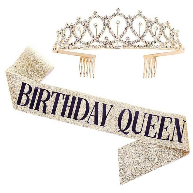  Birthday Sash & Tiara (2 Piece Set- Silver)、mySite、merchandisen
