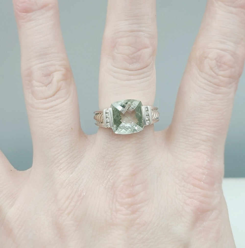 David Yurman Deco Ring 鈥?Prasiolite & Diamonds、mySite、hinf8tx79