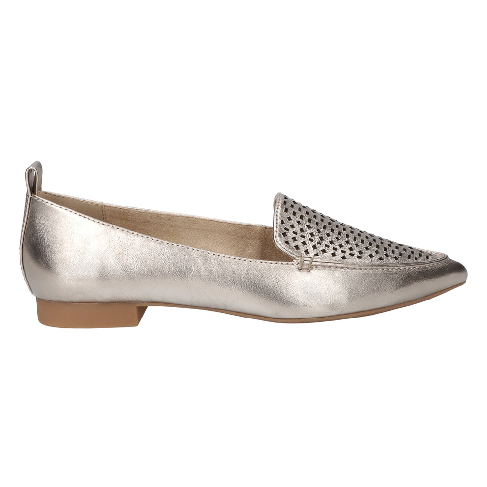 Alessi Perforated Metallic Ballet Flats、mySite、gtrtttuynbv