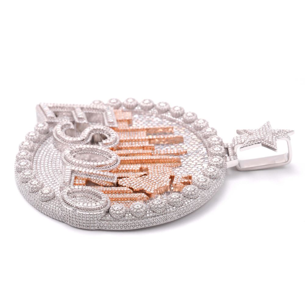 Moissanite Custom ESOLO Circle Pendant 14K Gold、mySite、hinf8tx79