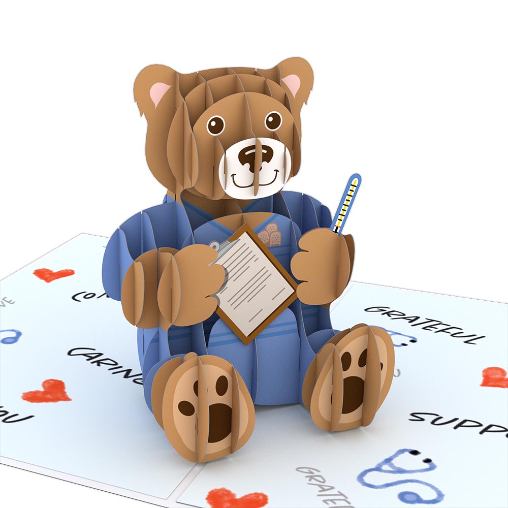 Nurse Bear Pop-Up Card、mySite、solidvoid