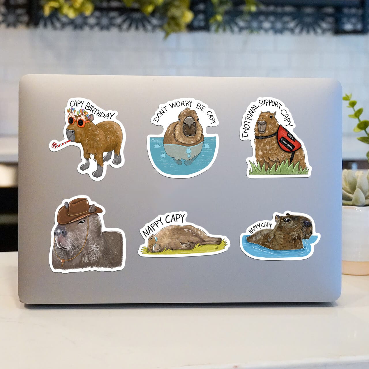  Capybara Sticker 6 Pack、mySite、ghnorth
