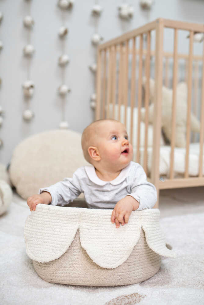 STORAGE BASKET PETALS IVORY、mySite、gigharbornorthrealestate