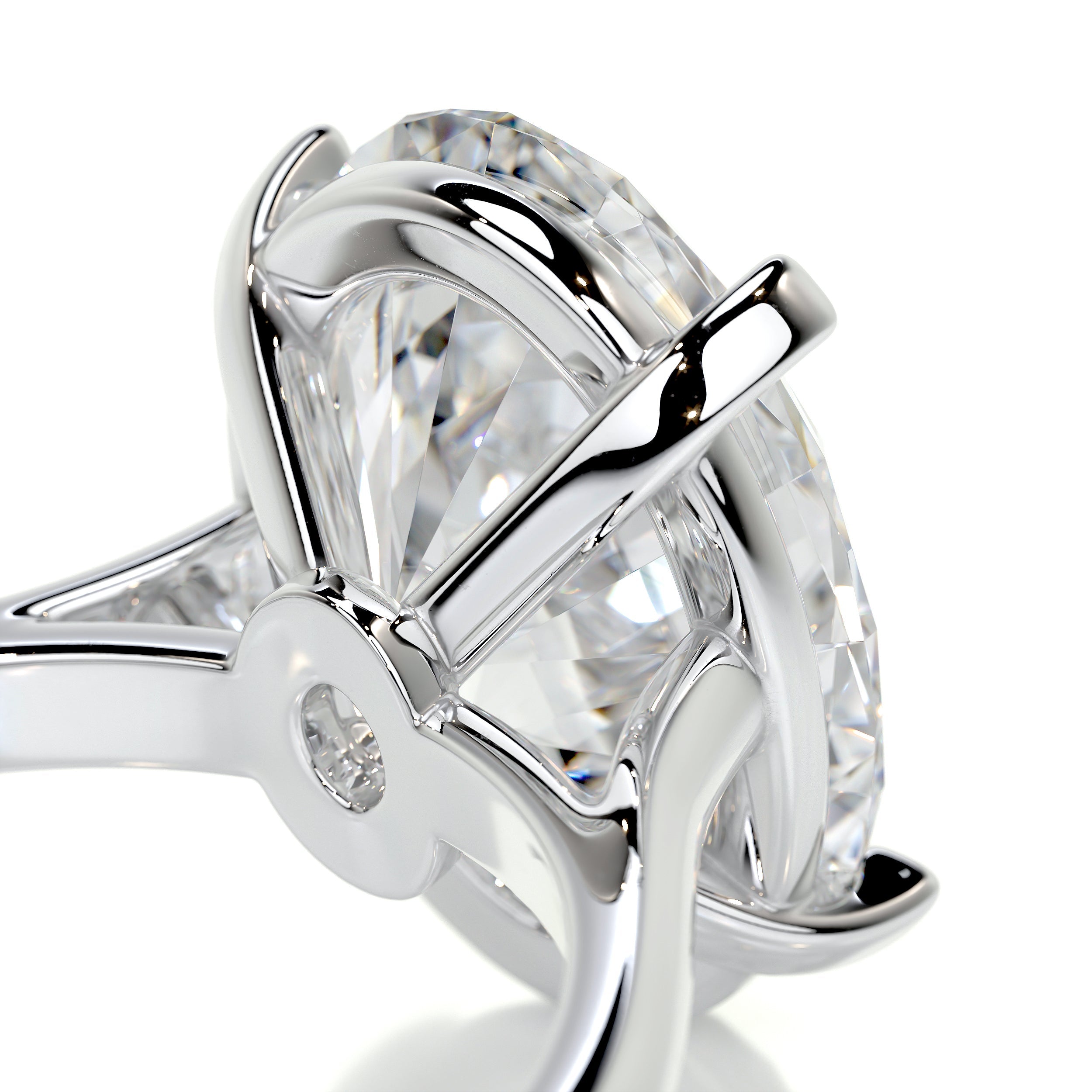 Ozi Moissanite Ring -14K White Gold (RTS)、mySite、hinf8tx79