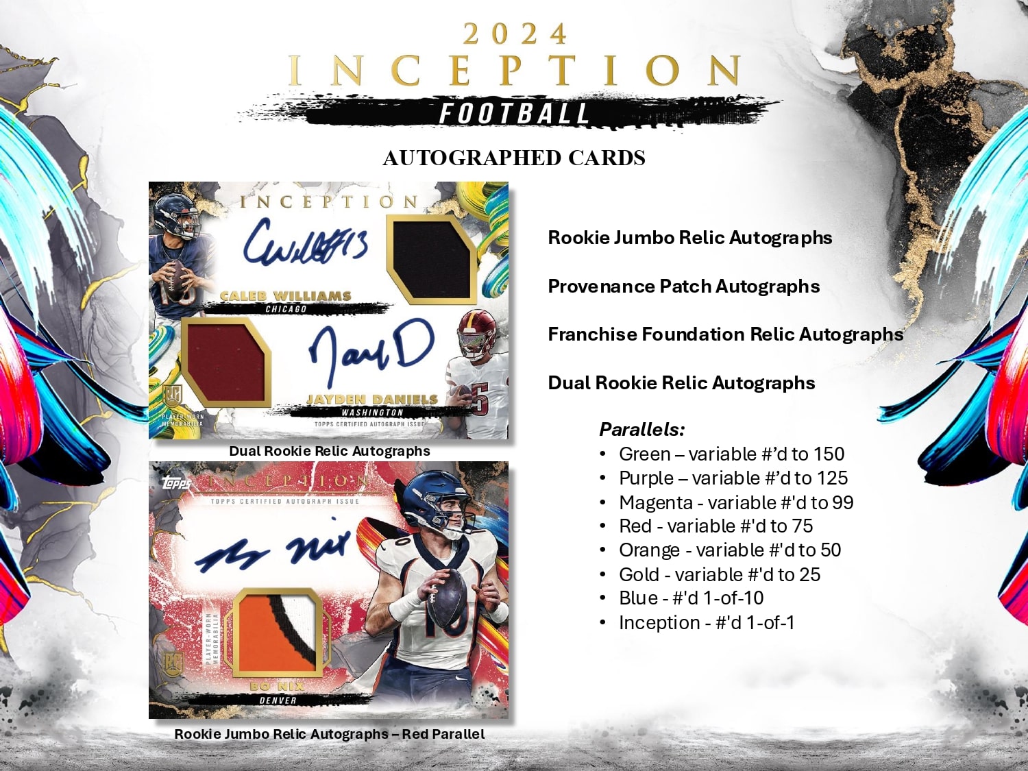 Topps Inception Football 2024 - Hobby Box、mySite、waistdrama