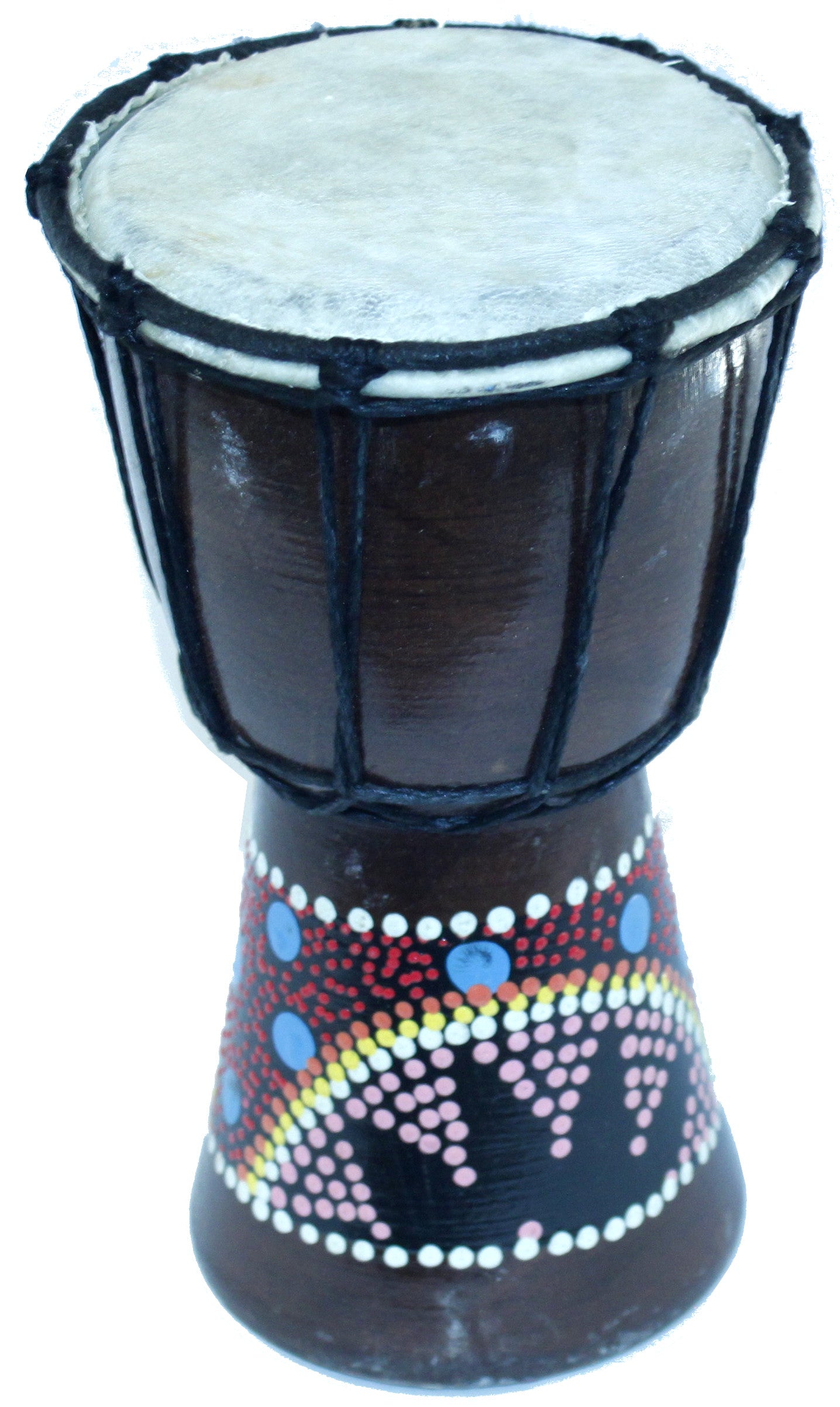 Djembe or Jembe Drum With nature and Animals carving from Jerusalem - Medium size (25 cm or 10 Inches high) by Holy Land Market、mySite、topwebapps