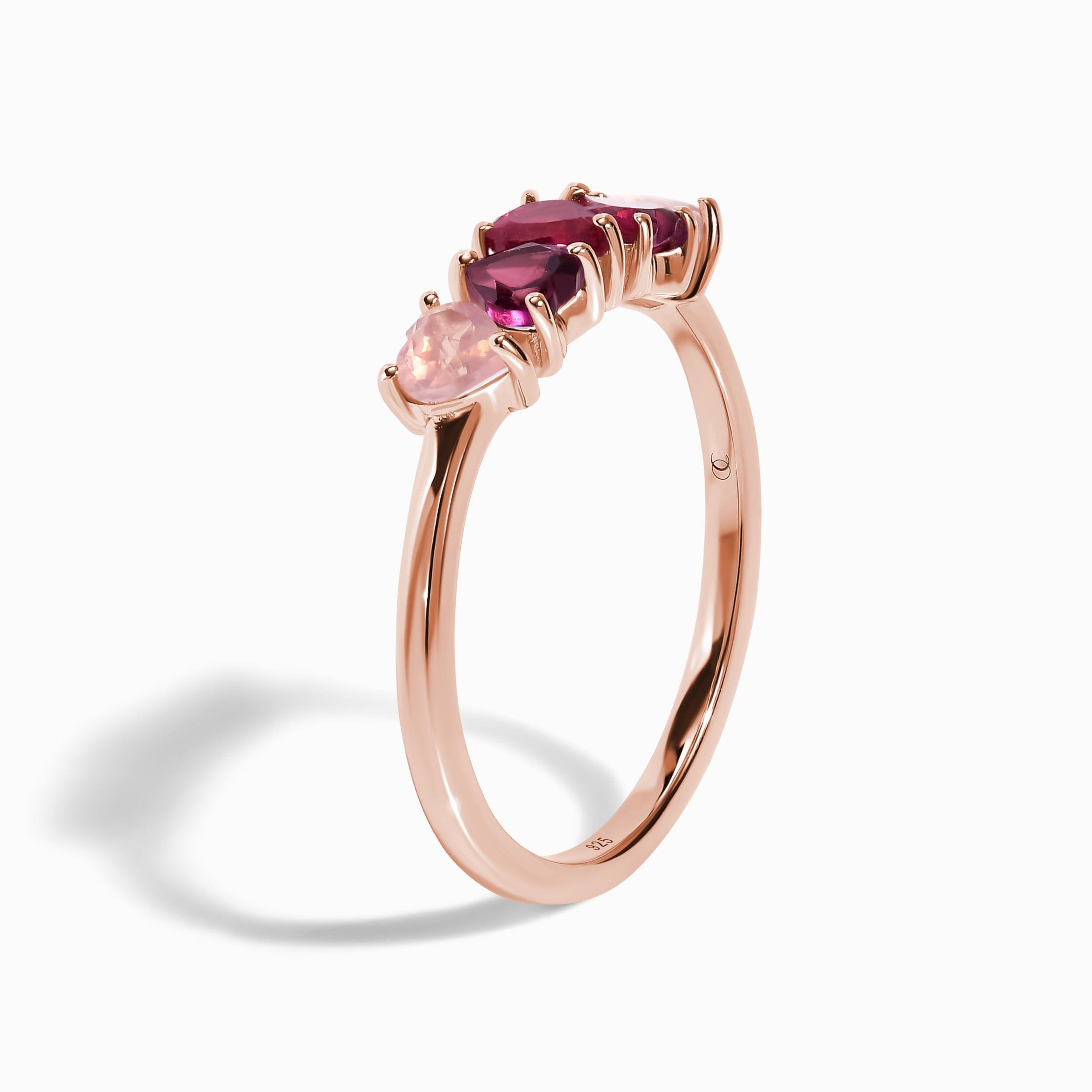 Rose Quartz Rhodolite Ring - Crush On You、mySite、hinf8tx79