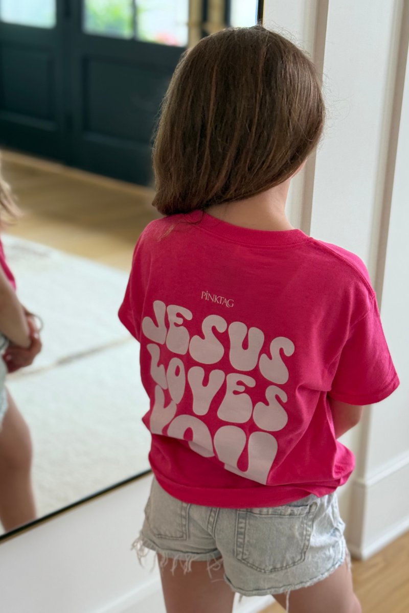 Jesus Loves You Tee - Girls Graphic、mySite、hinf8tx79