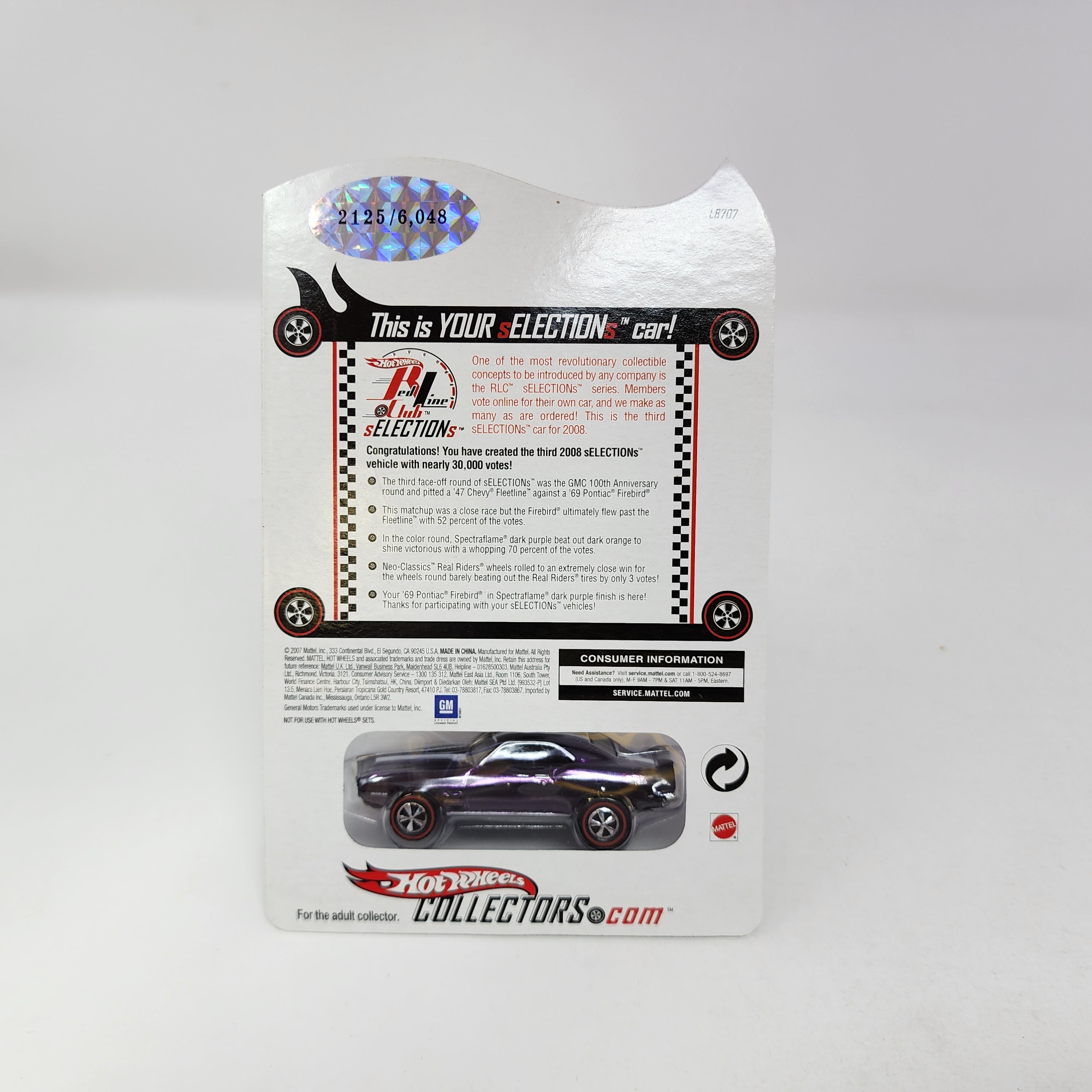 '69 Pontiac Firebird * Hot Wheels Red Line Club RLC sELECTIONS、mySite、hgirdovlk