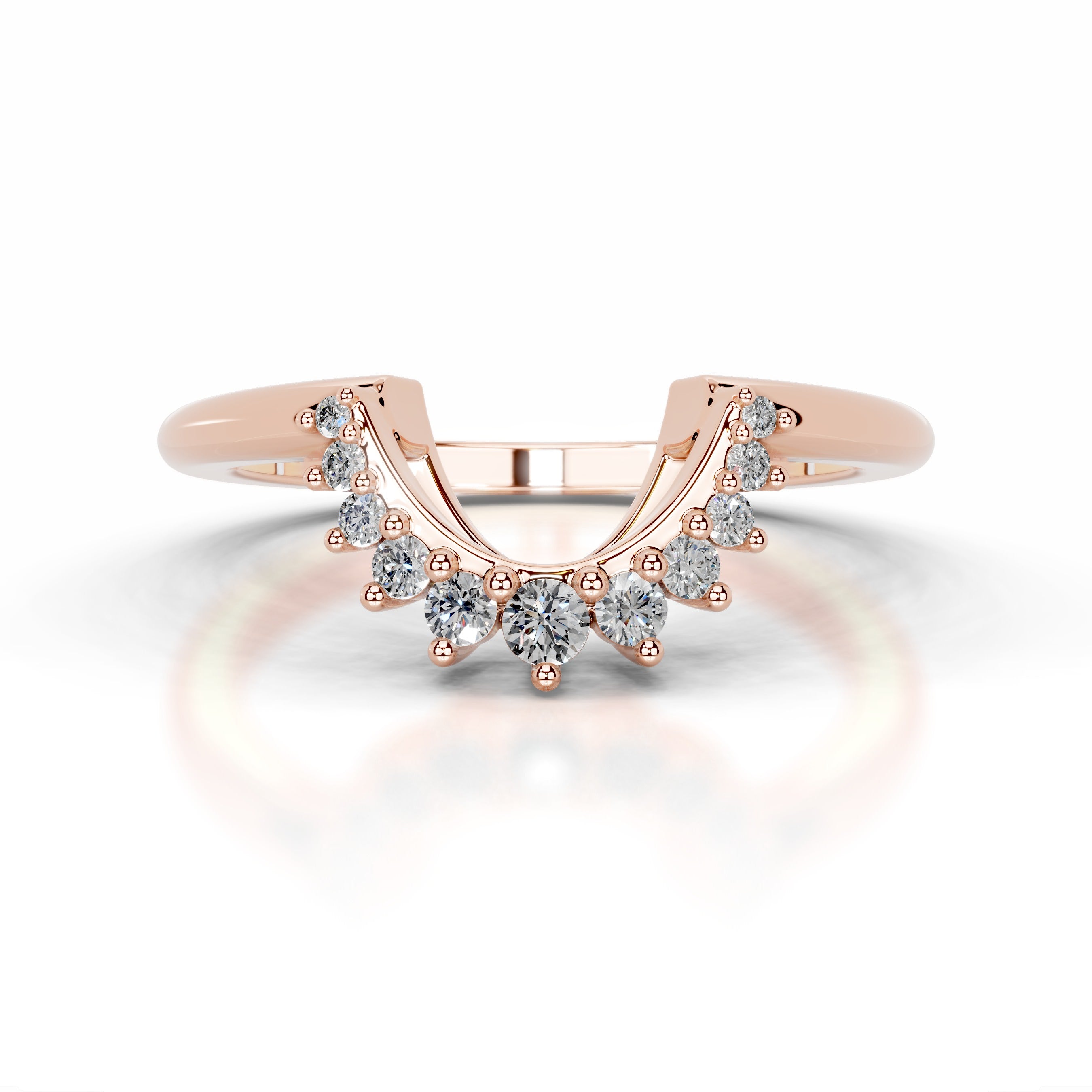 Tobi Diamond Wedding band - 14K Rose Gold、mySite、hinf8tx79