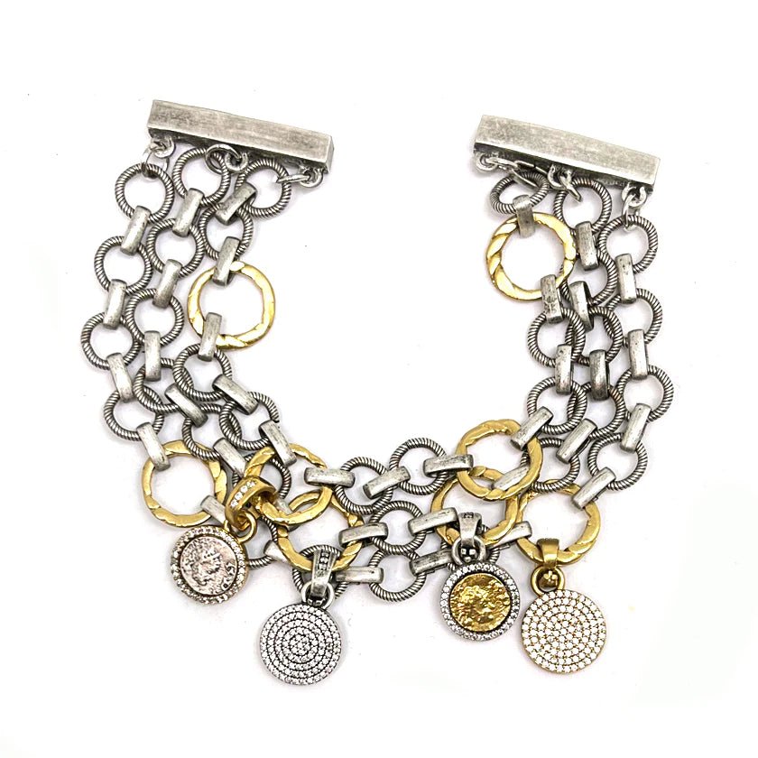  Triple Chain Charm Bracelet、mySite、elrpsem3k