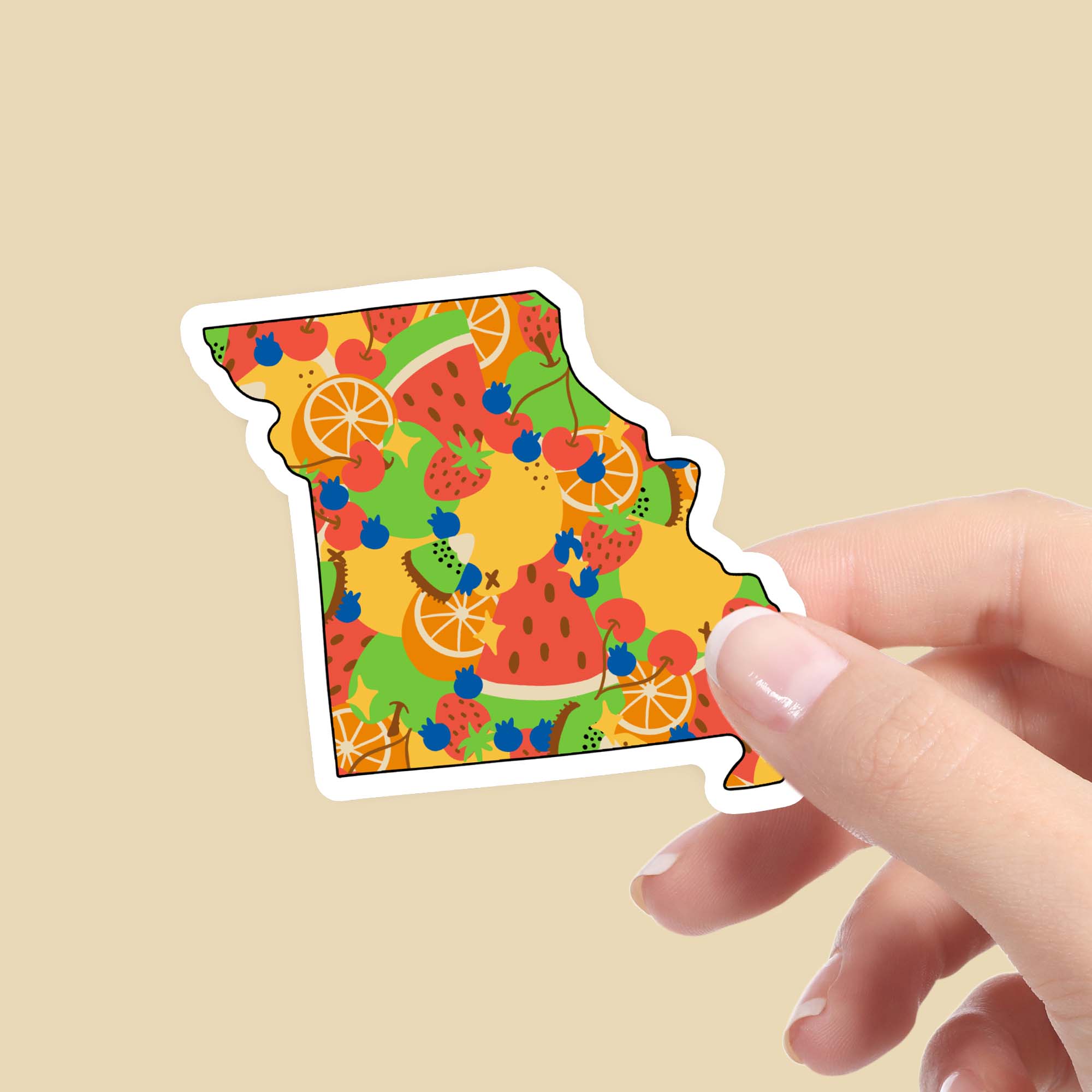  Missouri Fruit Pattern Sticker、mySite、ghnorth