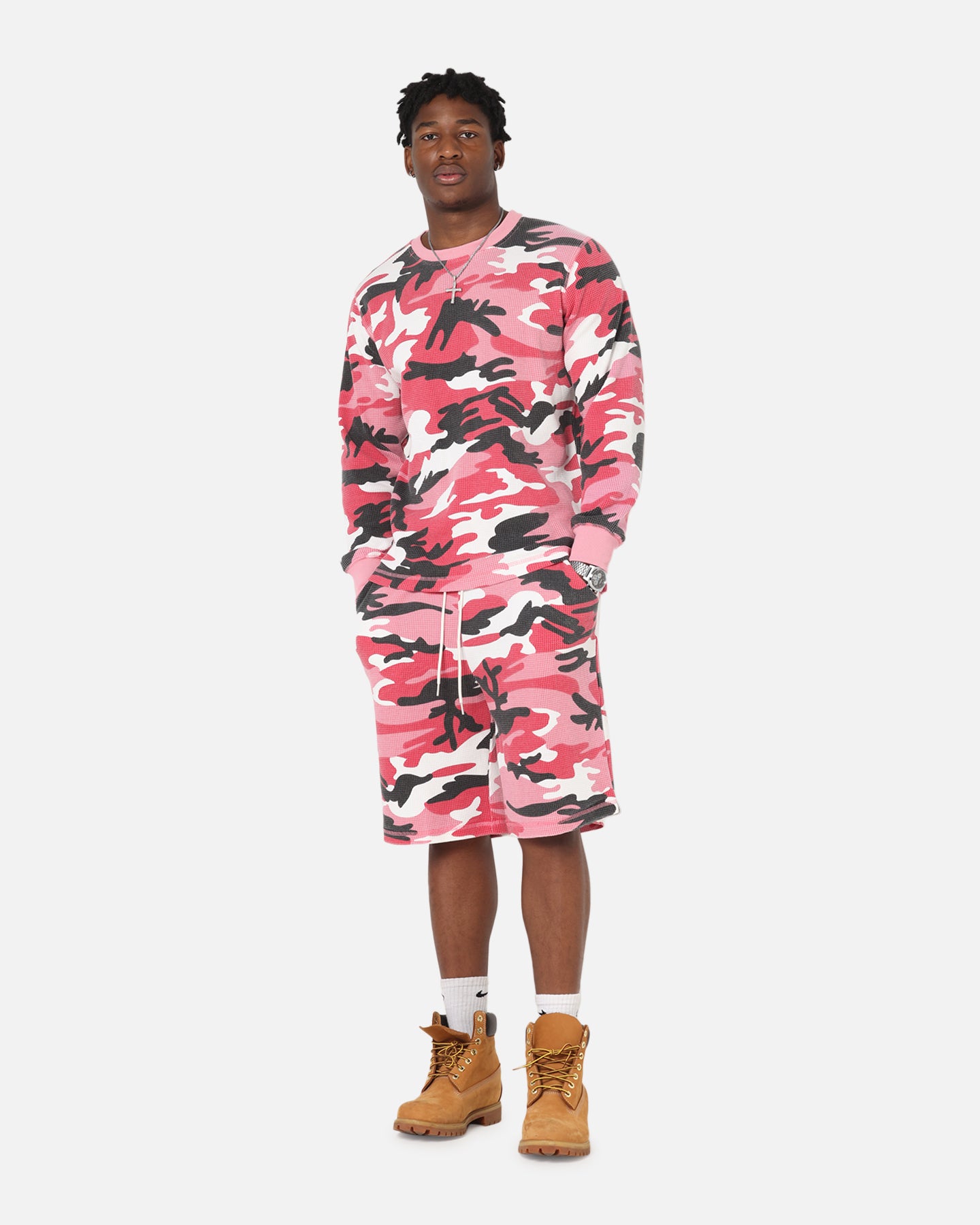 XXIII Printed Thermal Long Sleeve T-Shirt Pink Camo、mySite、zt4zffjzw