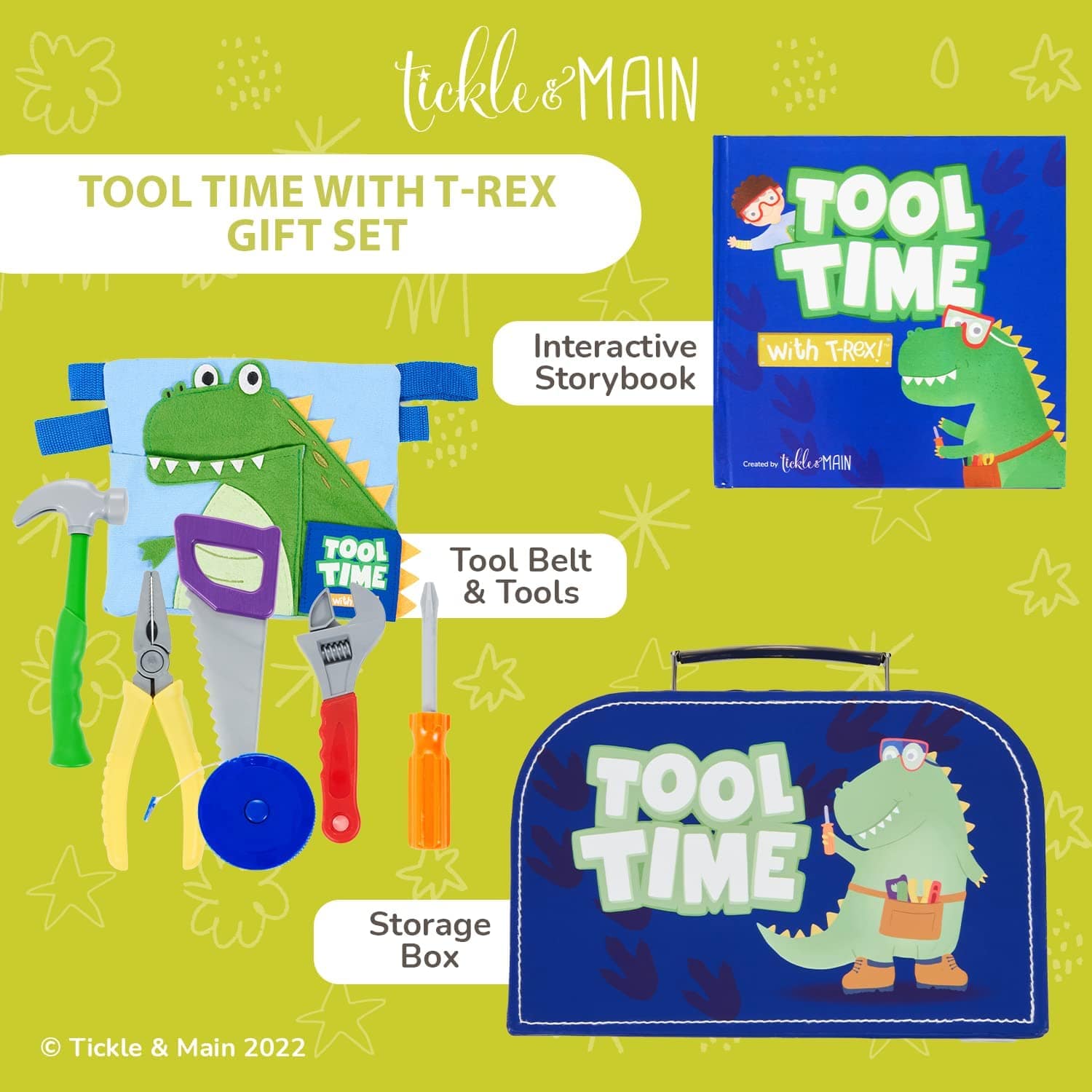 Tool Time with T-Rex Cutest Children's Gift Set、mySite、g9winljtr