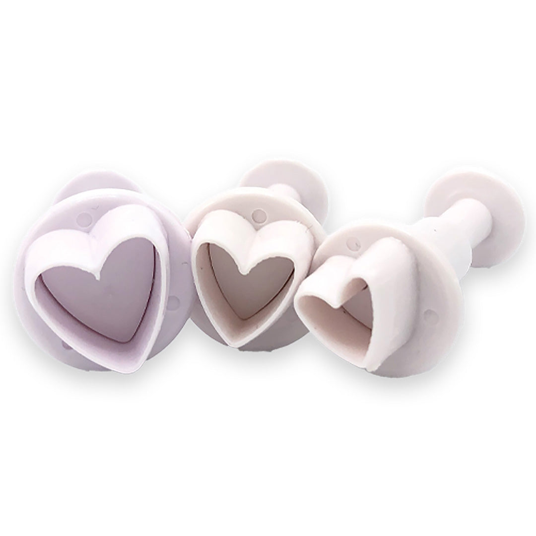  Fondantausstecher Trio - Herzen、mySite、elrpsem3k