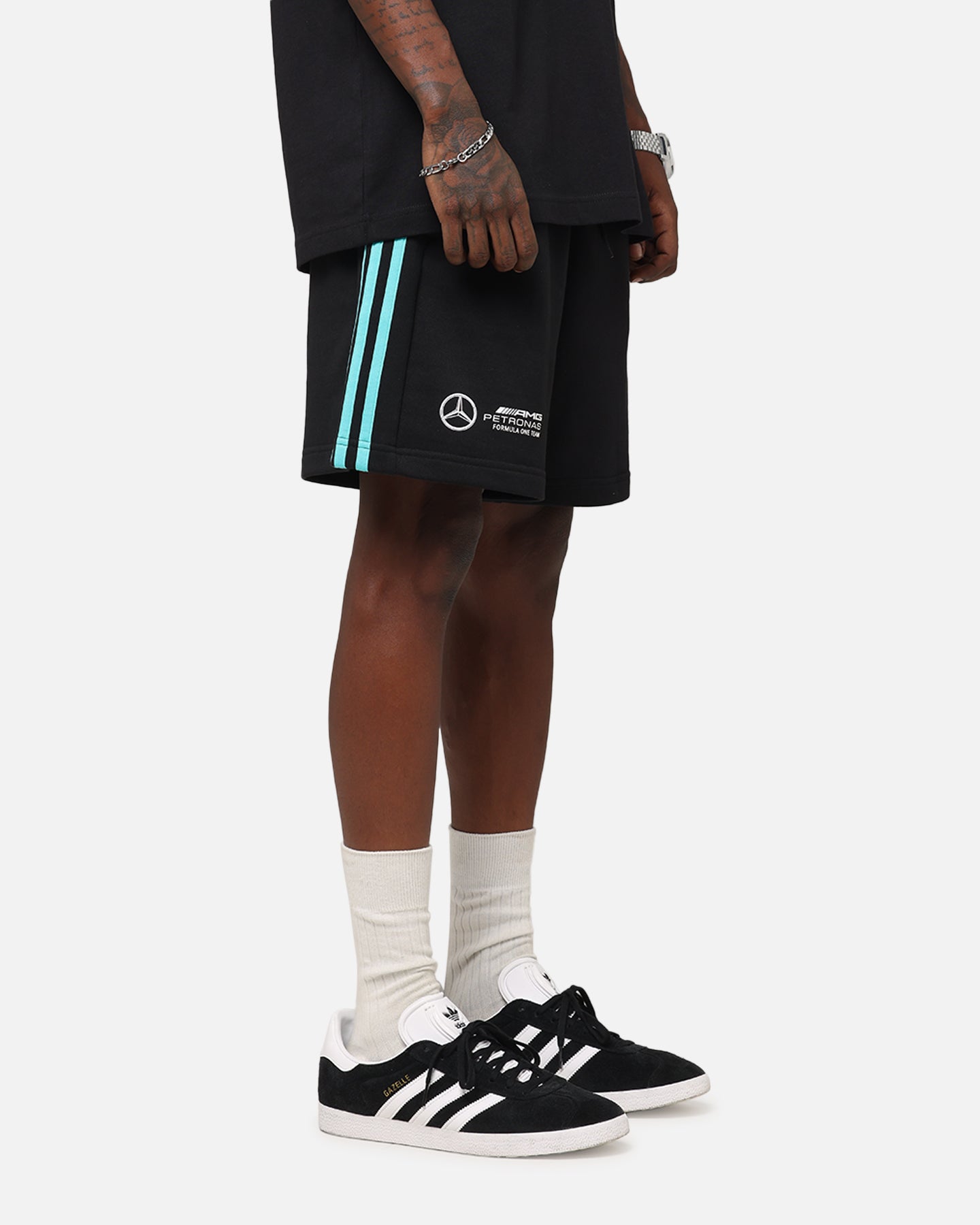 adidas x Mercedes-AMG PETRONAS Formula One F1 DNA Shorts Black/White、mySite、zt4zffjzw