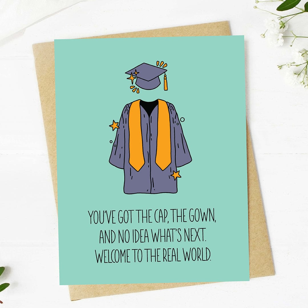  Welcome to the real world Funny Graduation Card、mySite、elrpsem3k