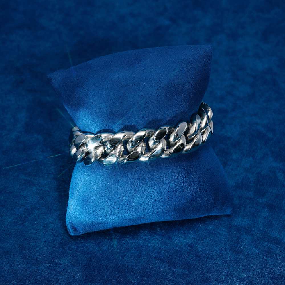 18MM Cuban Link Bracelet 14K White Gold、mySite、hinf8tx79