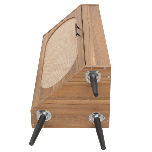 Corner cabinet ,Rattan door,Freestanding Corner Tables For Small Spaces, Corner Shelf Stand For Living Room, Kitchen, Bedroom、、xpatfood