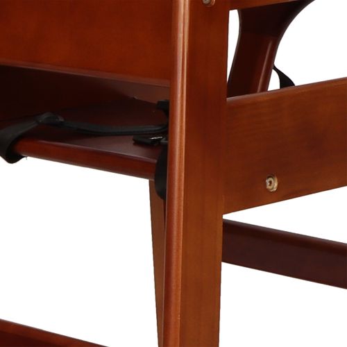 Wooden Double Solid Wood Feeding, Eat & Grow Portable High, Easy to Clean Baby Booster Chair in Walnut Finish、、casual