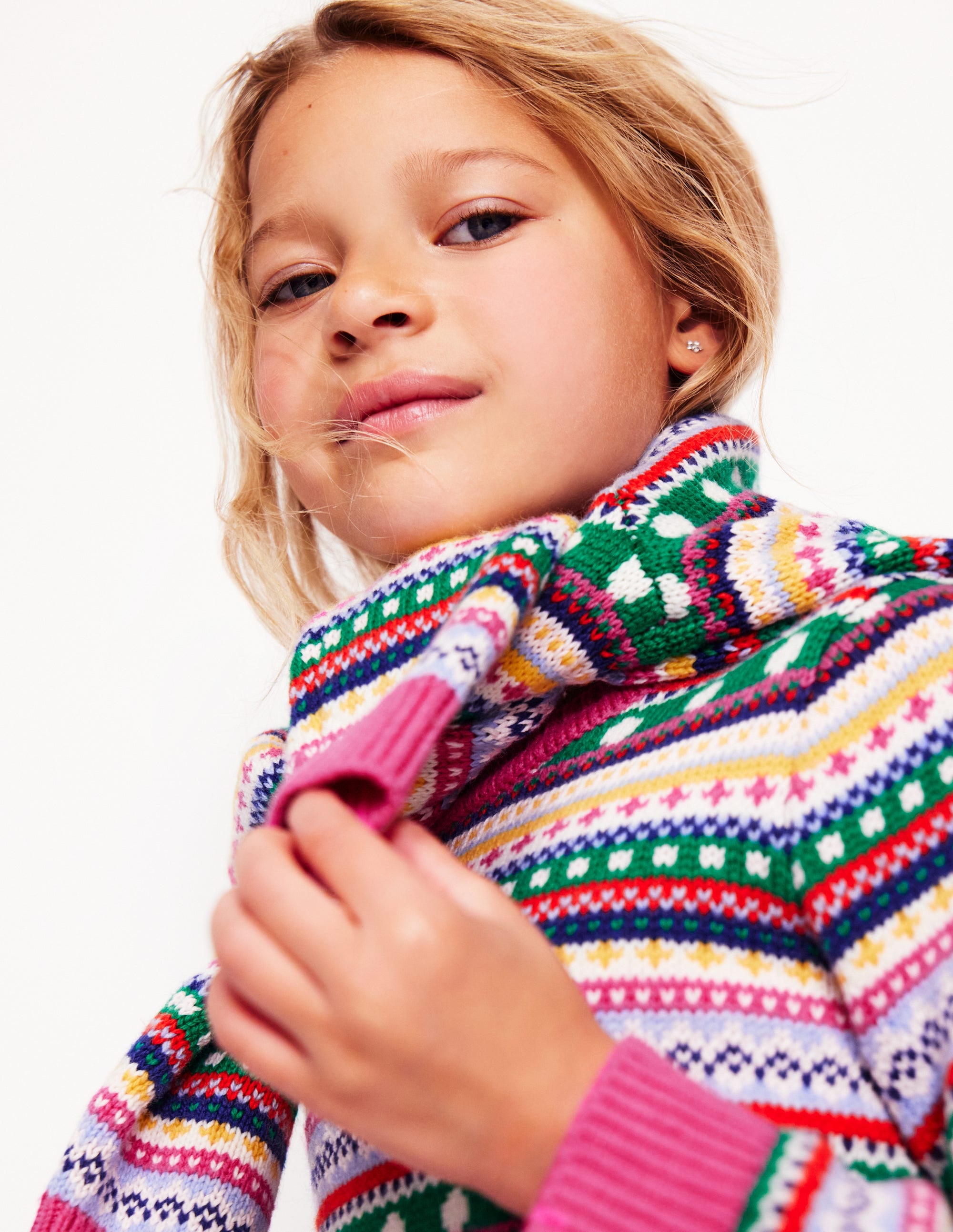  Eleanor Fair Isle Jumper-Multi Texture、mySite、ashleygrahame