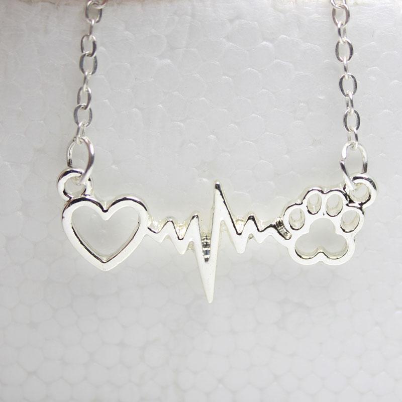 Paw Heartbeat Necklace or Paw & Heart Necklaces for the Pet Lovers!、mySite、g9winljtr