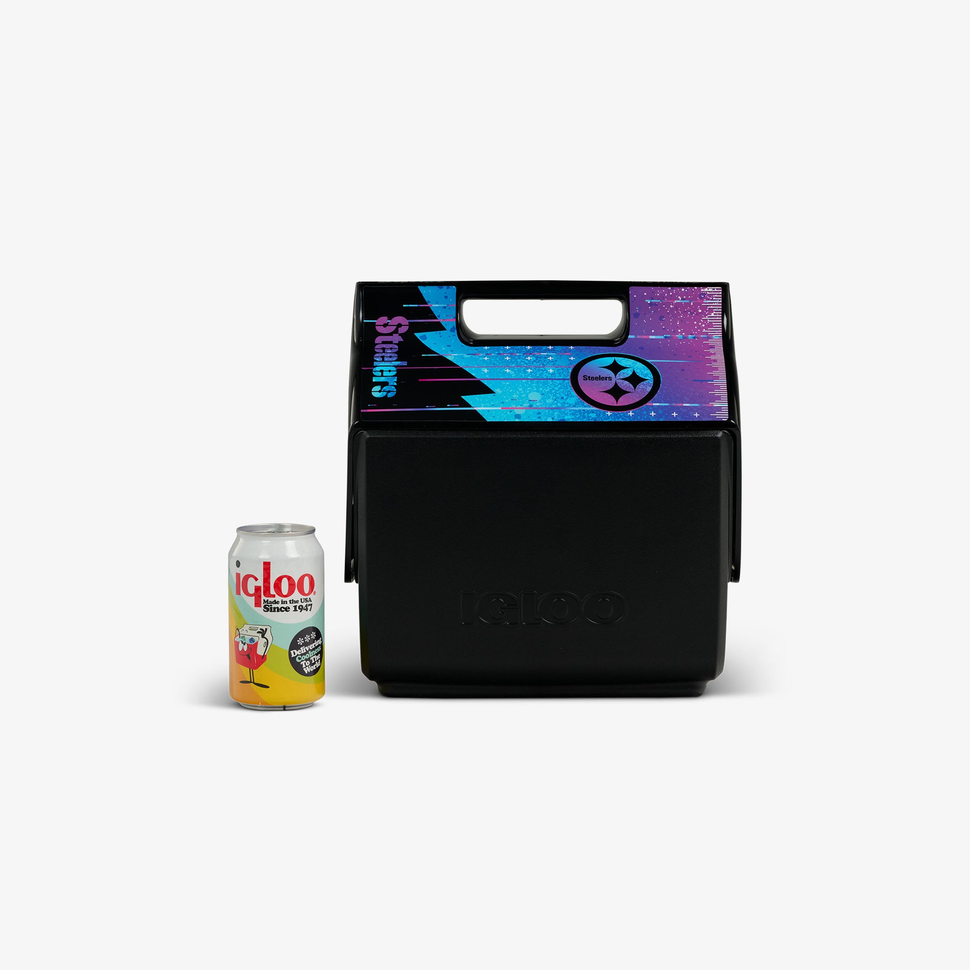 NFL Neon Pittsburgh Steelers Little Playmate® 7 Qt Cooler、mySite、noshort