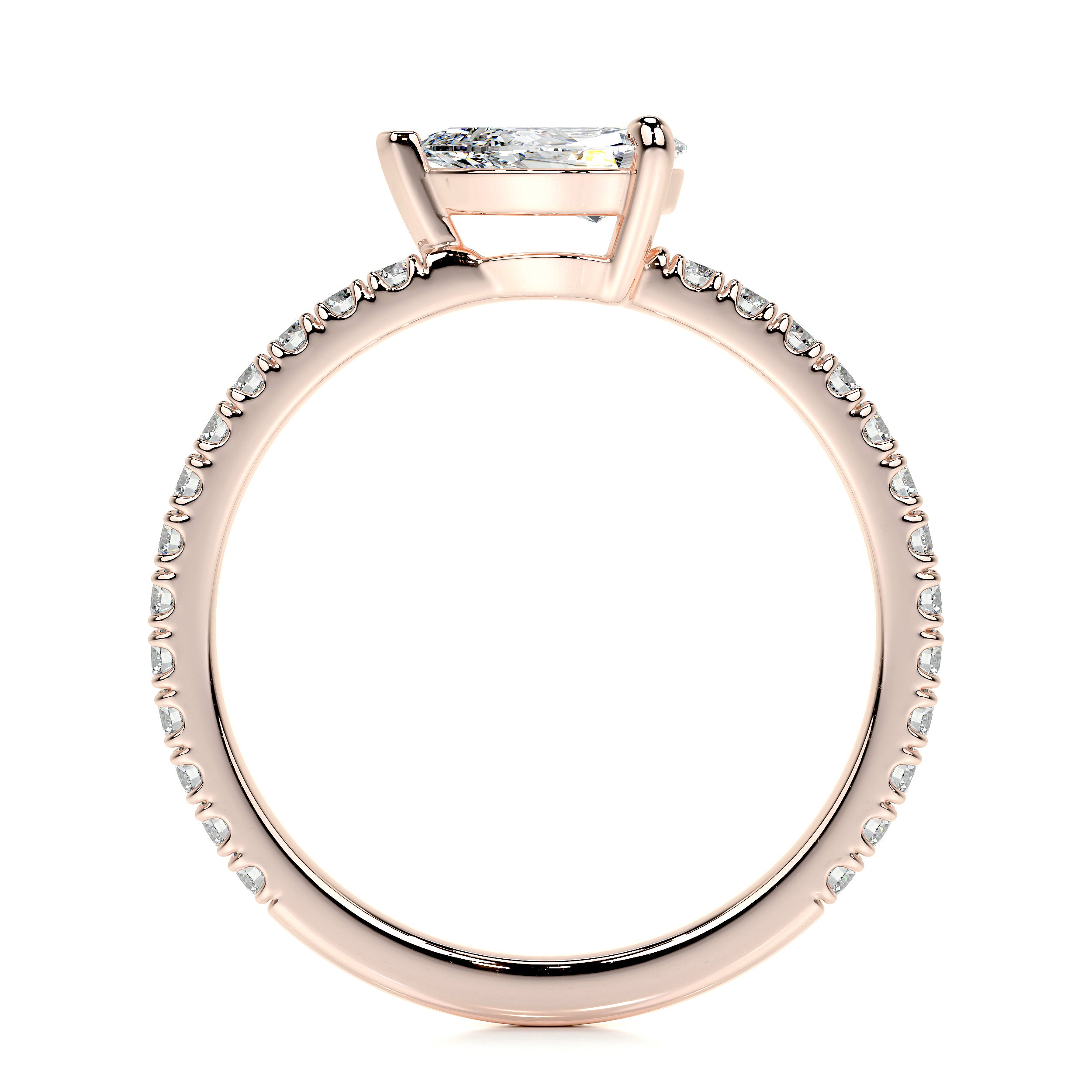 Chloe Pear Lab Grown Stacking Ring (0.75 Carat) -14K Rose Gold、mySite、hinf8tx79