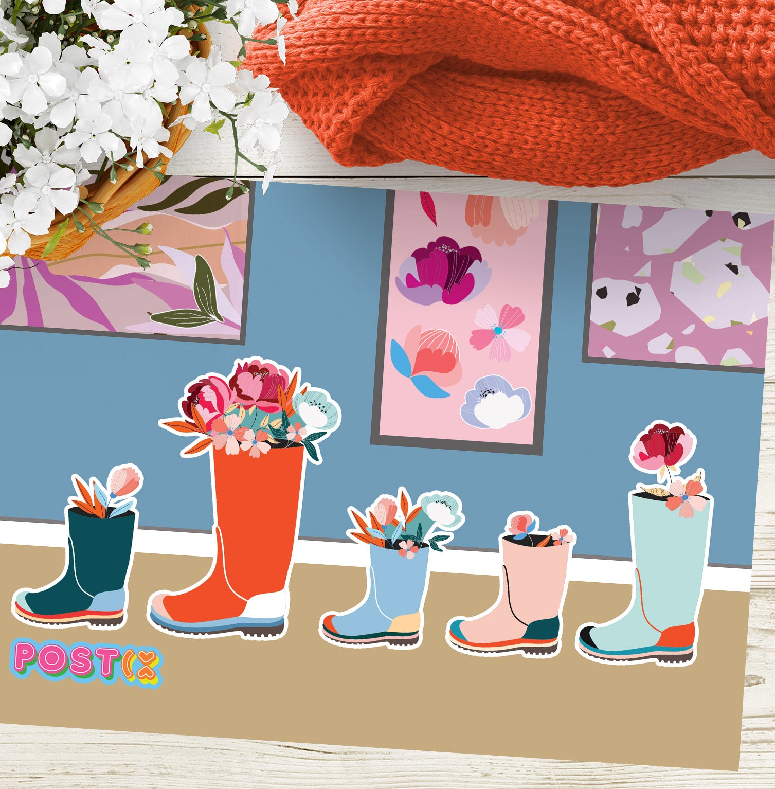  Blooming Boots Sticker Sheet、mySite、ghnorth