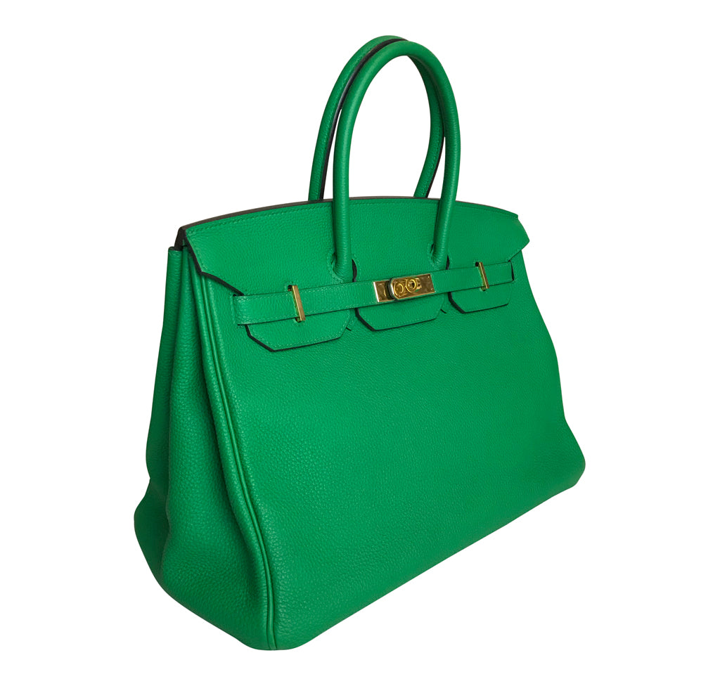 Hermes Birkin 35 Bamboo Green Togo GHW Bag、mySite、garminoutage.com