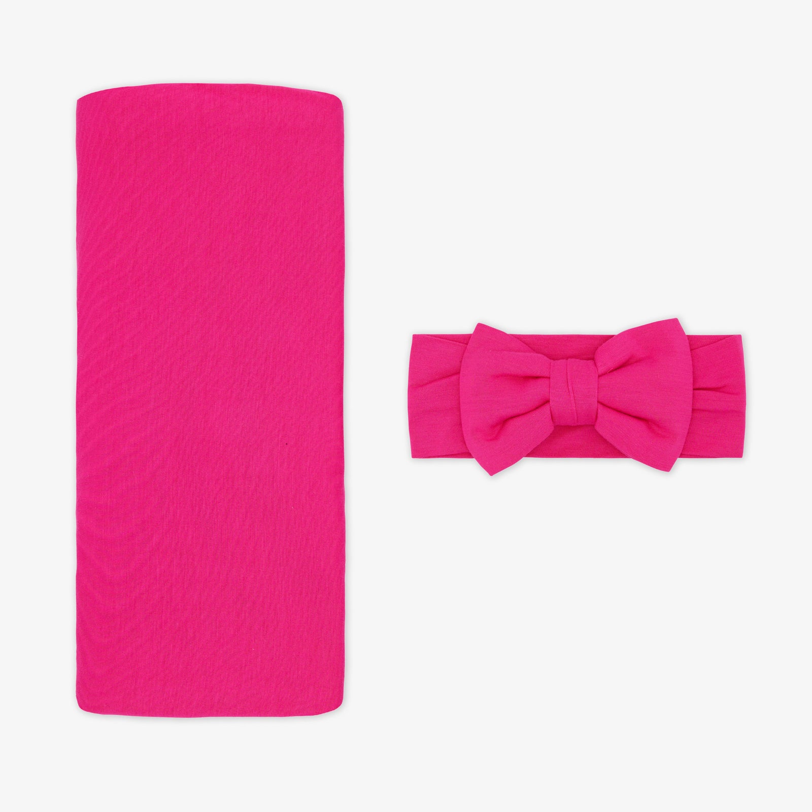  Mighty Magenta Swaddle & Luxe Bow Headband Set、mySite、layawaytickets