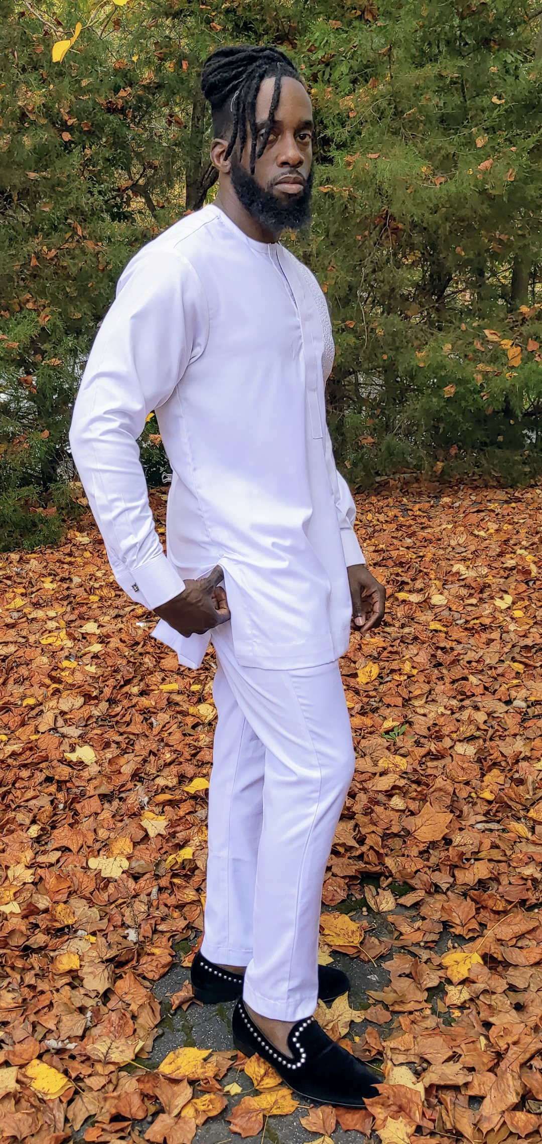 Babanla African Senator Dashiki Top and Pant-DPXBLP20、mySite、solidvoid