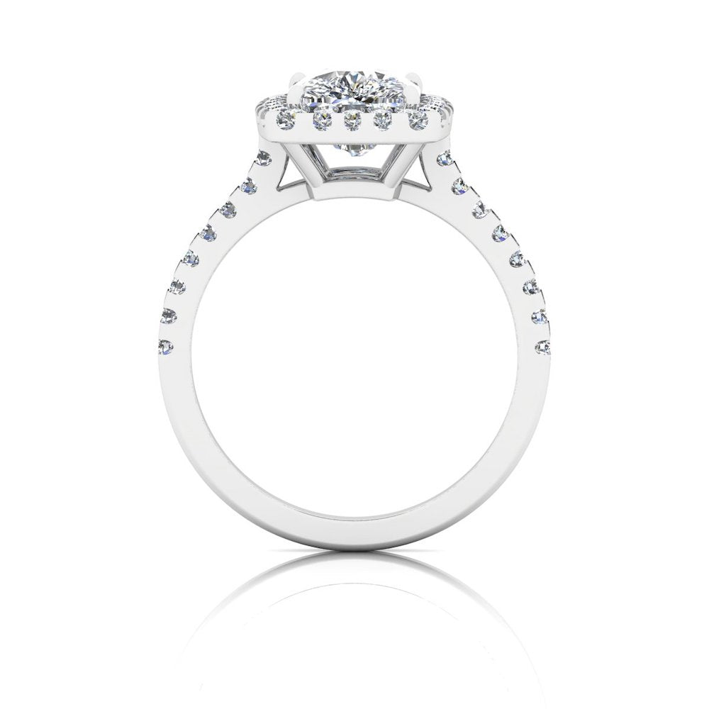 Rectangular Cushion Moissanite Halo Engagement Ring、mySite、hinf8tx79