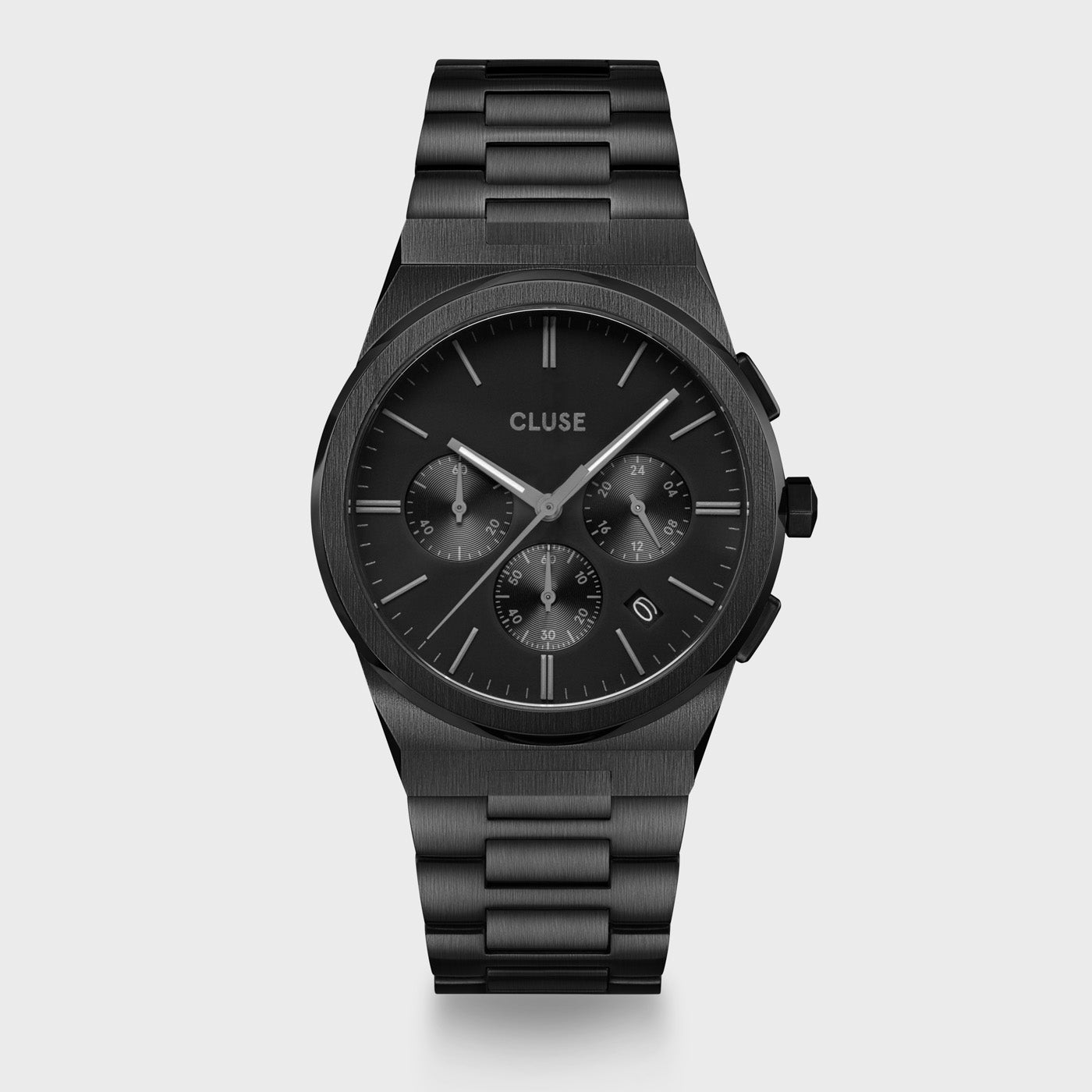 Vigoureux Chrono Watch Steel, Full Black、mySite、botmansion
