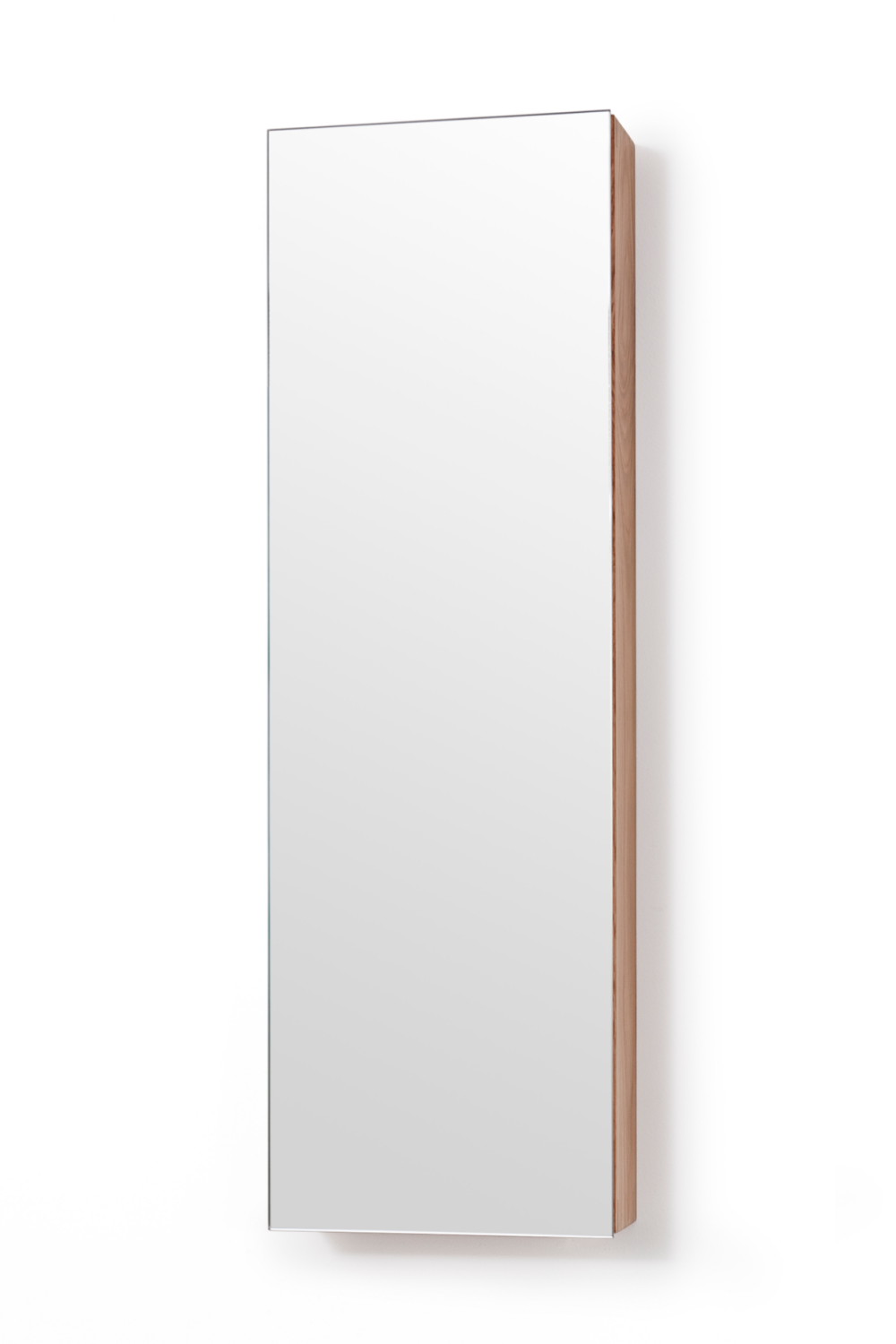 Oak Vertical Bathroom Cabinet with Mirror | Wireworks 800 Zone、mySite、neckold