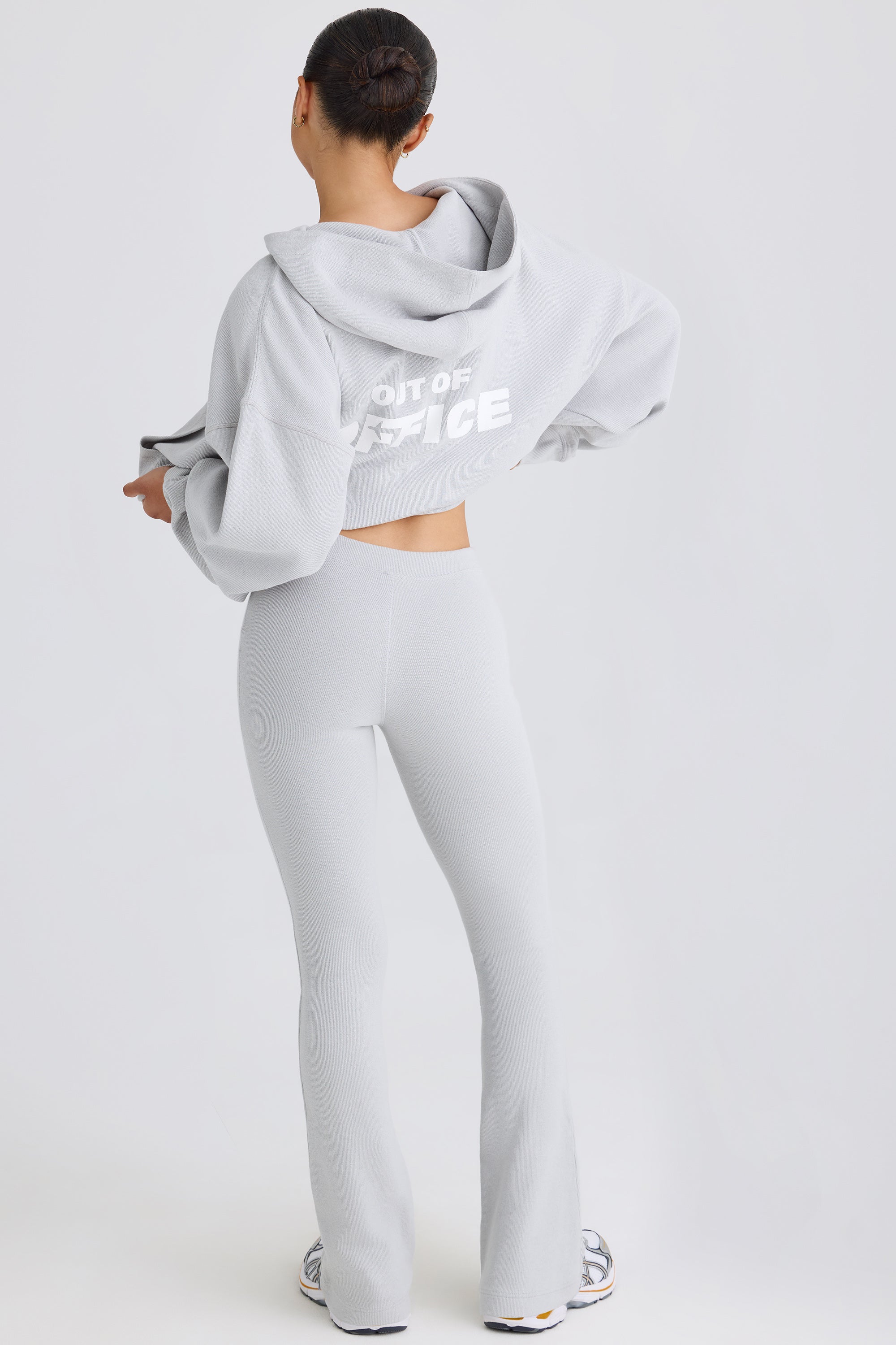 Petite Flared Trousers in Pacific Grey、mySite、solidvoid