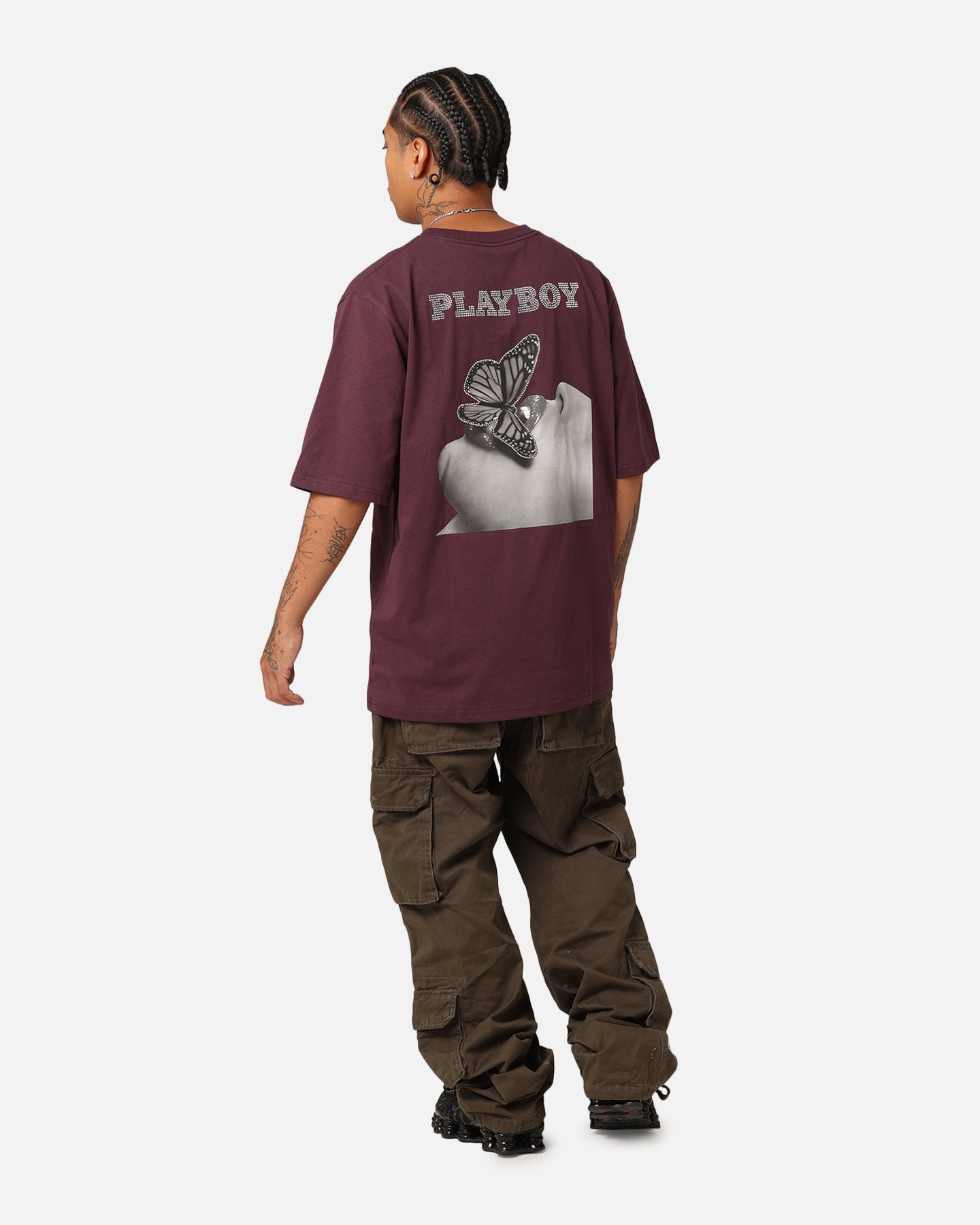 Playboy Diamanté T-Shirt Plum、mySite、zt4zffjzw