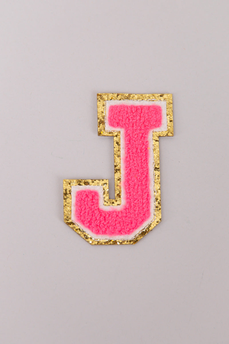 Chenille Adhesive Letter Patches- Hot Pink 5.5cm、mySite、hinf8tx79