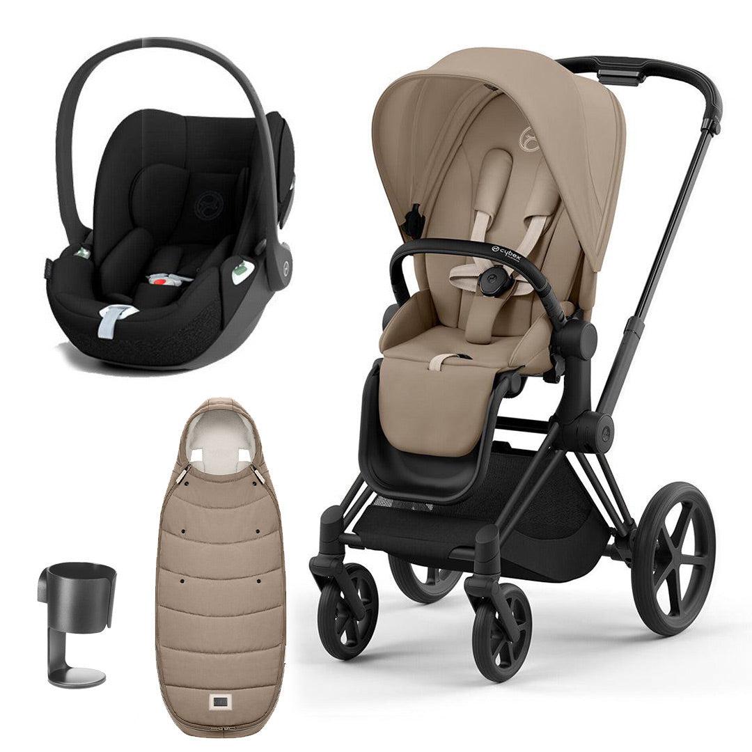  CYBEX Priam Cloud T Ultimate Travel System - Cozy Beige/Black、mySite、merchandisen