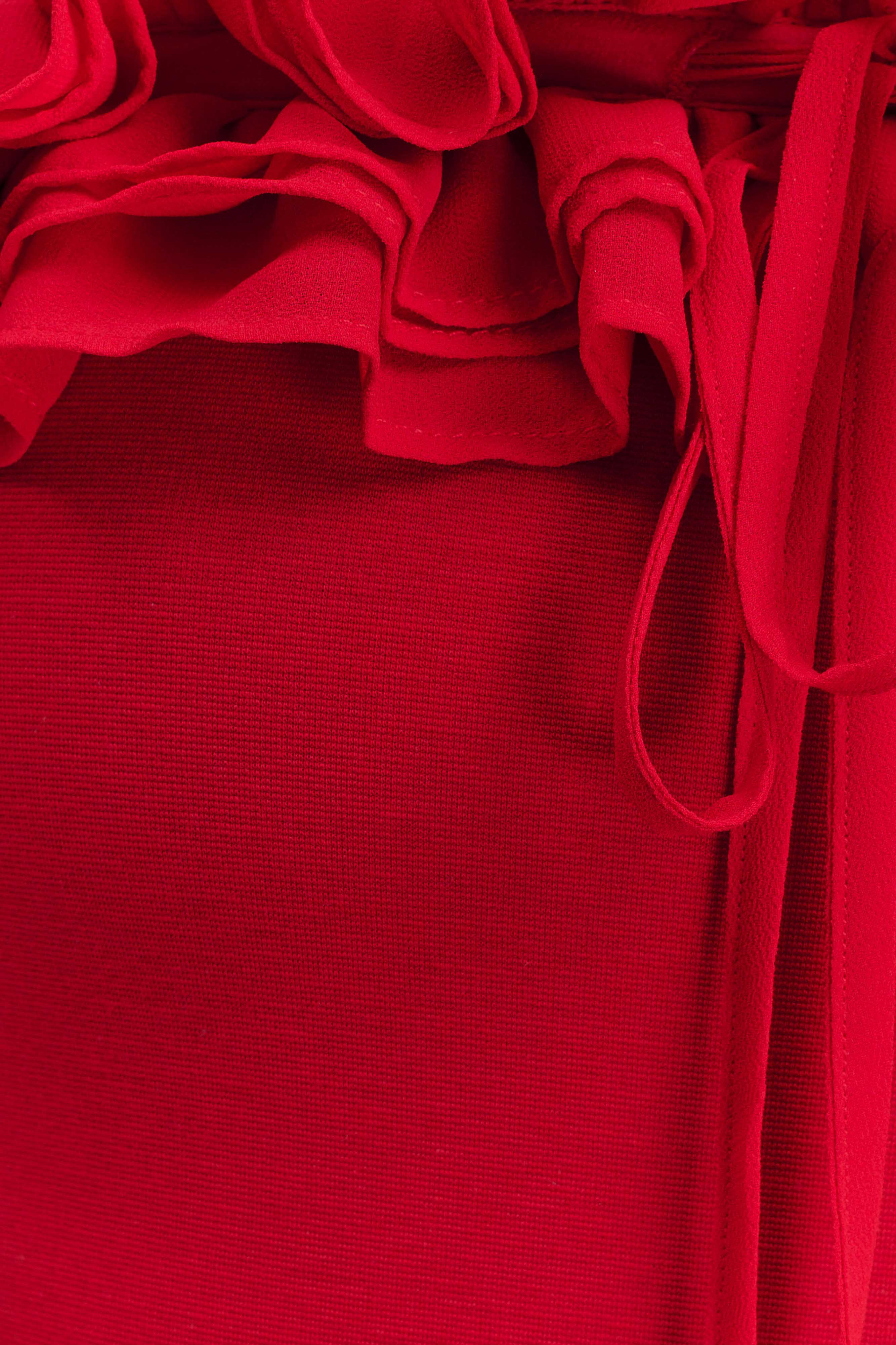 Nova Ruffle Off Shoulder Maxi Dress - Ruby、mySite、solidvoid