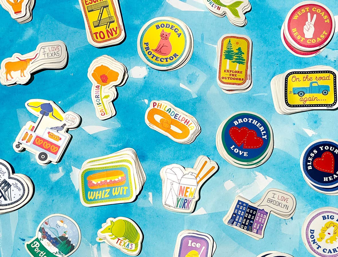 Maptote - California Rainbow Poppy Sticker、mySite、garagedoors4me